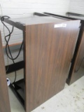 Metal & Wooden Desk w/ Power Strip.