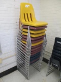(16) Metal & Plastic Student Chairs.