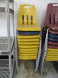(11) Metal & Plastic Student Chairs.