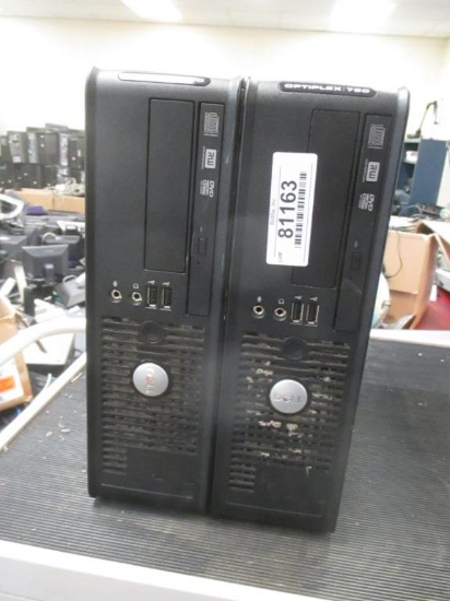 (2) Dell OptiPlex 760 Desktop Computers