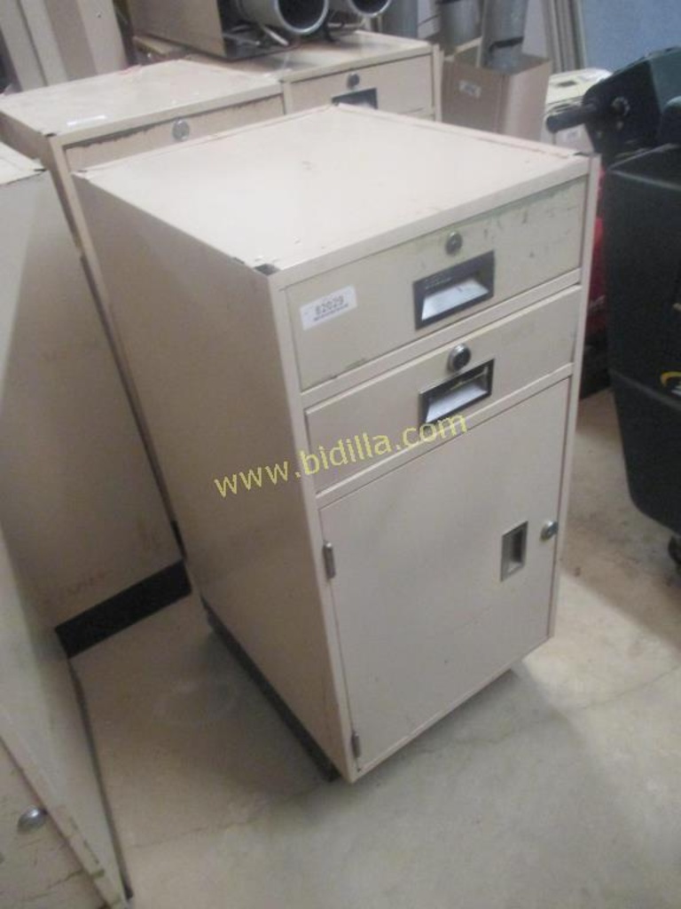 Diebold 2 Drawer 1 Door Cabinet