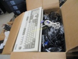 Asst Computer Keyboards, Nice, & Power Cords.