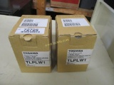 (2) Toshiba TLPLW1 Replacement Lamps.