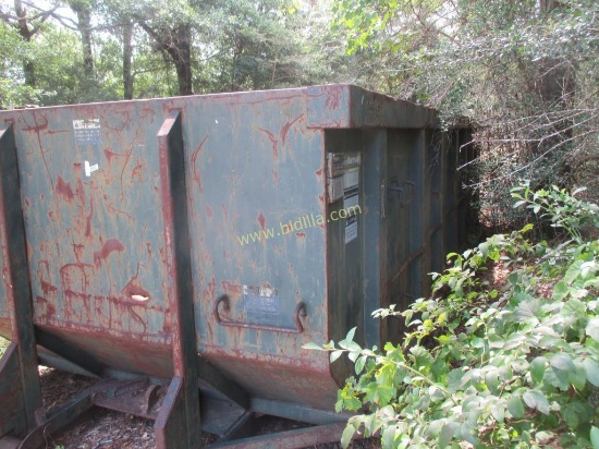 Galbreath 30 CU YD Metal Roll Off Dumpster.