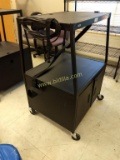 2 Tier Rolling AV Cart