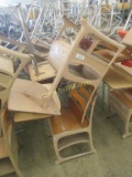 (2) Vintage Classroom Desks