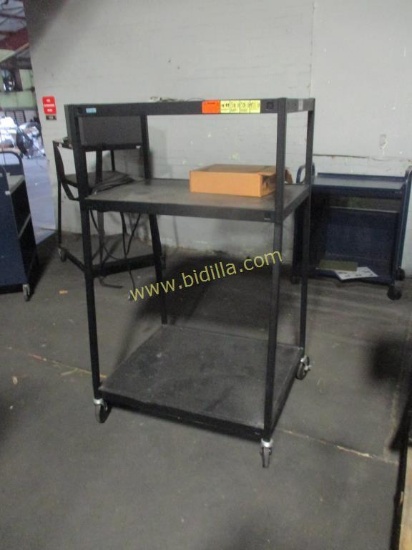 3 Tier Rolling AV Cart