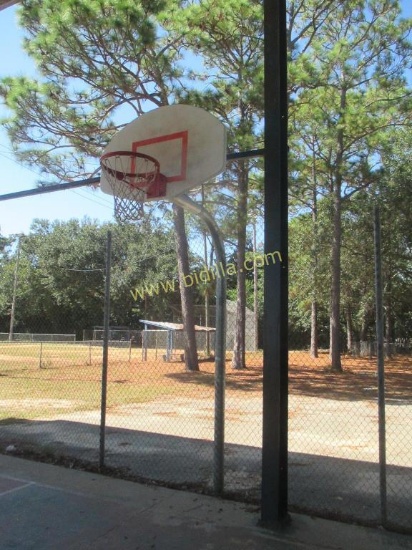 (2) Basketball Hoops with Backboards and Posts