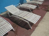 Metal & Vinyl Outdoor Chaise Lounge Chair