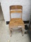 Vintage Wood and Metal Chair