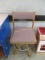 Wood and Cloth Swivel Chair