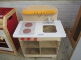 Wood Children's Stove and Sink