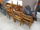 (6) Wood Chairs