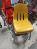 (7) Metal and Plastic Chairs