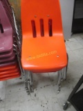(8) Metal and Plastic Chairs