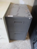 Metal 2 Drawer Standard File Cabinet on Wheels.