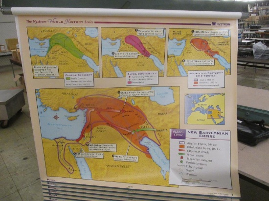 Nystrom 1WH17-16 Ancient World Pulldown Maps