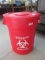 Rubbermaid 32 Gal Refuse Can With Lid.