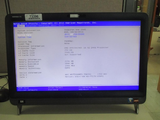 Dell Inspiron One 2305 All-In-One Computer.
