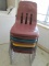 (8) Metal & Plastic Student Chairs.