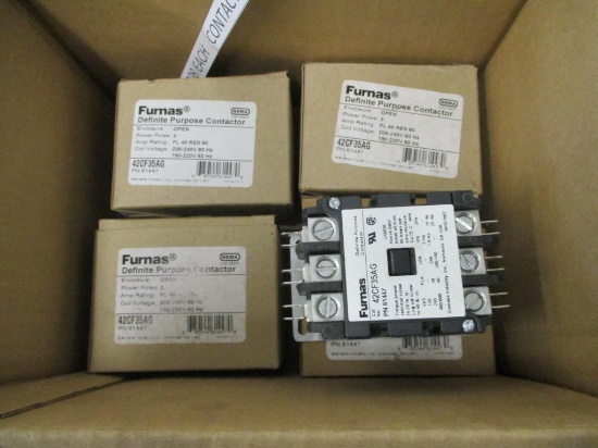 (4)Furnas 240V 3 Pole 40AMP Contactors.