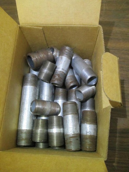 Box of Assorted Galvanized Nipples, 3/4".