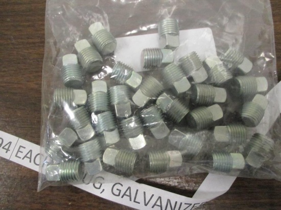 (32) Galvanized Plugs, 1/4".