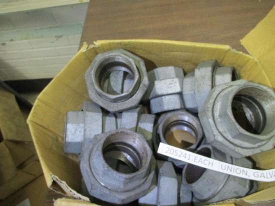 (12) Galvanized Unions, 2".