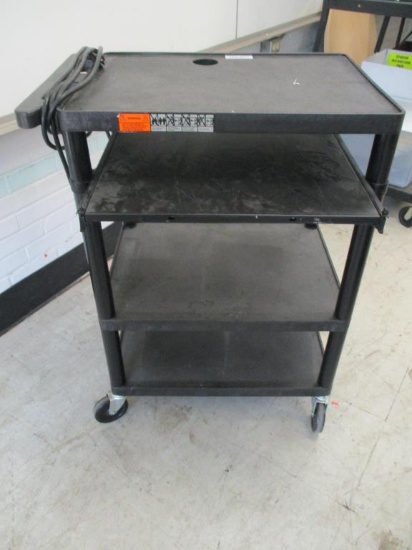 Quartet Plastic Rolling 3 Tier Computer Cart.