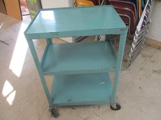 Metal Rolling 3 Tier AV Cart.