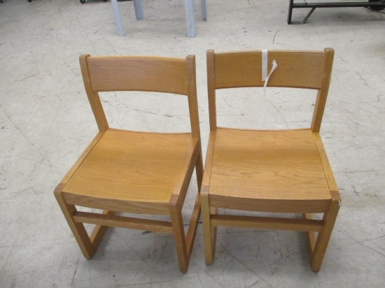 (2) Wood Chairs.