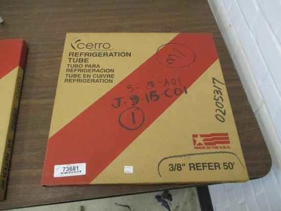 Cerro Copper Refrigeration Tubing, 3/8" x 50'.