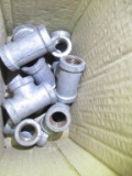 (9) Galvanized Tees, 1/2