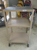 Metal Rolling 3 Tier AV Cart.