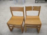 (2) Wood Chairs.