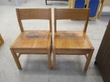 (2) Wood Chairs.