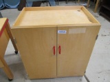Lakeshore Wood Rolling Cabinet.