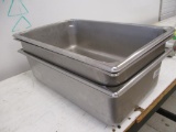 (3) Stainless Steel Steam Table Pans.