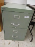 Metal File Cabinet, 2 Drawer Legal.