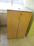 Wood 2 Door Cabinet.