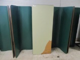 Metal and Wood Cafeteria Style Booth Table with Be