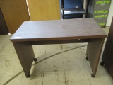 Wooden Rolling Desk.