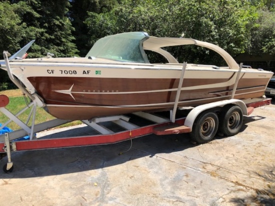 1961 Century Coronado 21' boat and trailer