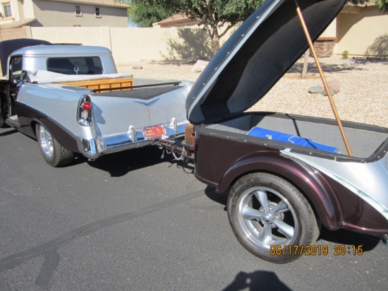 2014 Homemade Trailer sold with and matching Lot 228 1956 Chevy