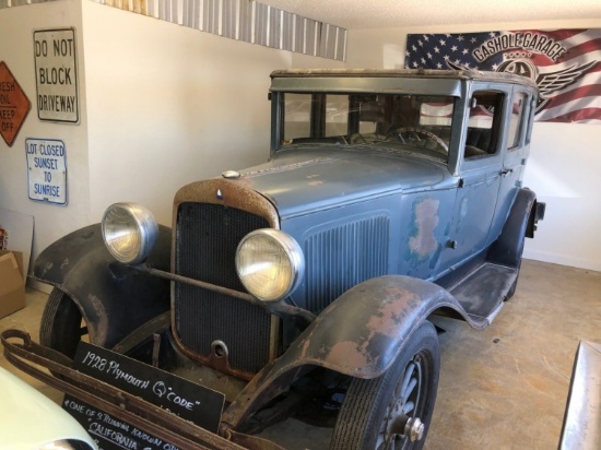 1929 Plymouth Q code Sedan BARN FIND