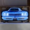 PLYMOUTH ROAD RUNNER GRILL NEON SIGN IN STEEL CAN