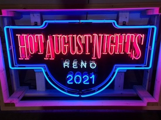 Custom 1 of 3 Limited Edition Hot August Nights Neon*HAN Charity