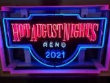 Custom 1of 3 Limited Edition Hot August Nights neon*HAN Charity