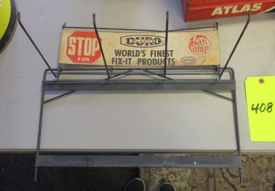 DURO PLASTIC ADVERTISING DISPLAY RACK