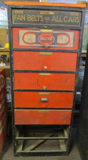 HOLFAST FAN BELTS ADVERTISING CABINET